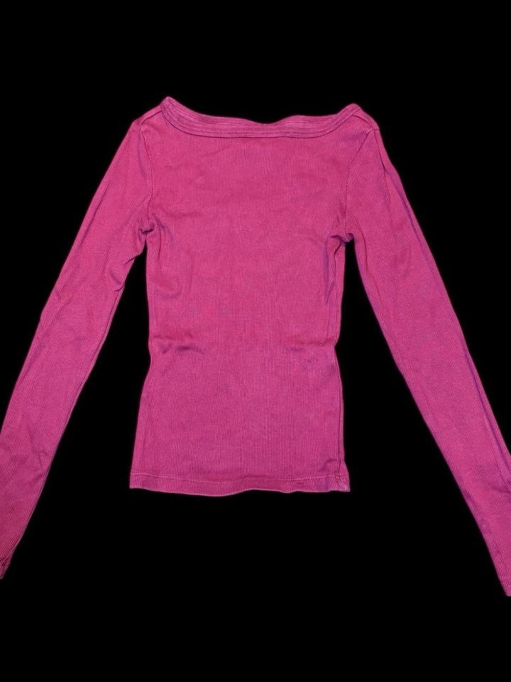 Universal Thread Ribbed Long-Sleeve Boatneck Top